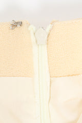 Vintage Teri Jon Wedding bridal Ostrich Pouf Skirt Set Back zipper @ Recess LA