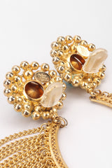 Recess Los Angeles David Mandel The Show Must Go On XL Rainbow Beaded Fringe Waterfall Dangle Earring