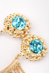 Recess Los Angeles David Mandel The Show Must Go On XL Rainbow Beaded Fringe Waterfall Dangle Earring