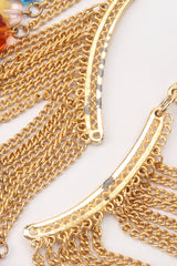 Recess Los Angeles David Mandel The Show Must Go On XL Rainbow Beaded Fringe Waterfall Dangle Earring