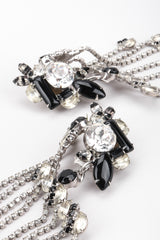 Recess Los Angeles Vintage The Show Must Go On Crystal Waterfall Fringe Chandelier Drop Earrings