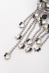 Recess Los Angeles Vintage The Show Must Go On Crystal Waterfall Fringe Chandelier Drop Earrings