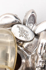 Recess Los Angeles Vintage David Mandel The Show Must Go On Crystal Waterfall Fringe Chandelier Drop Earrings