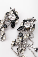 Recess Los Angeles Vintage The Show Must Go On Crystal Waterfall Fringe Chandelier Drop Earrings