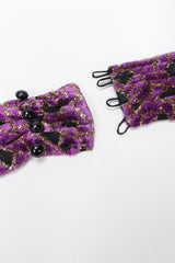 Recess Los Angeles Vintage The Silk Farm Velvet Lamé Burnout Lattice Halter Moroccan Tile Dress