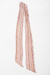 Recess Los Angeles Vintage The Silk Farm Sheer Striped Dolman Sleeve Dress