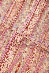 Recess Los Angeles Vintage The Silk Farm Sheer Striped Dolman Sleeve Dress