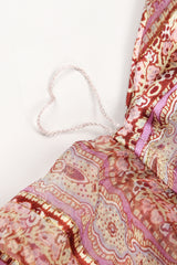 Recess Los Angeles Vintage The Silk Farm Sheer Striped Dolman Sleeve Dress