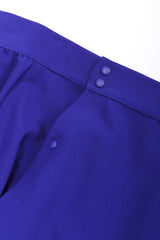 Recess Los Angeles Vintage Thierry Mugler Architectural Jacket Wrap Skirt Suit Set Fins Fitted Waist Violet Purple