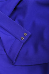 Recess Los Angeles Vintage Thierry Mugler Architectural Jacket Wrap Skirt Suit Set Fins Fitted Waist Violet Purple