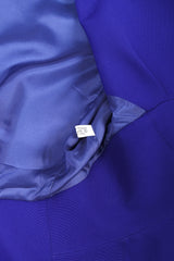 Recess Los Angeles Vintage Thierry Mugler Architectural Jacket Wrap Skirt Suit Set Fins Fitted Waist Violet Purple