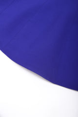 Recess Los Angeles Vintage Thierry Mugler Architectural Jacket Wrap Skirt Suit Set Fins Fitted Waist Violet Purple