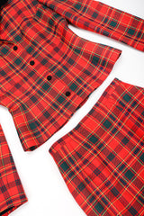 Recess Designer Consignment Vintage Thierry Mugler Clueless Punk Plaid Jacket & Skirt Suit Set Los Angeles Resale