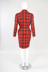 Recess Designer Consignment Vintage Thierry Mugler Clueless Punk Plaid Jacket & Skirt Suit Set Los Angeles Resale