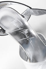 Recess Los Angeles Vintage Thierry Mugler Graphic B&W Black And White Ankle Strap Heels