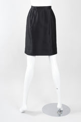 Recess Los Angeles Vintage Thierry Mugler Contoured Silk Peplum Jacket & Skirt Suit Set