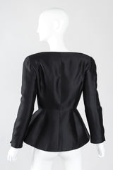 Recess Los Angeles Vintage Thierry Mugler Contoured Silk Peplum Jacket & Skirt Suit Set