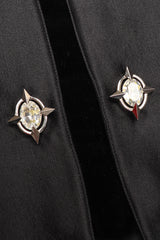 Recess Los Angeles Vintage Thierry Mugler Contoured Silk Peplum Jacket & Skirt Suit Set