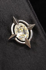 Recess Los Angeles Vintage Thierry Mugler Contoured Silk Peplum Jacket & Skirt Suit Set