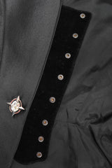 Recess Los Angeles Vintage Thierry Mugler Contoured Silk Peplum Jacket & Skirt Suit Set