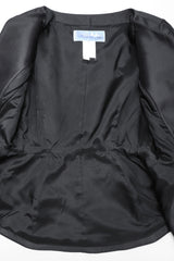 Recess Los Angeles Vintage Thierry Mugler Contoured Silk Peplum Jacket & Skirt Suit Set