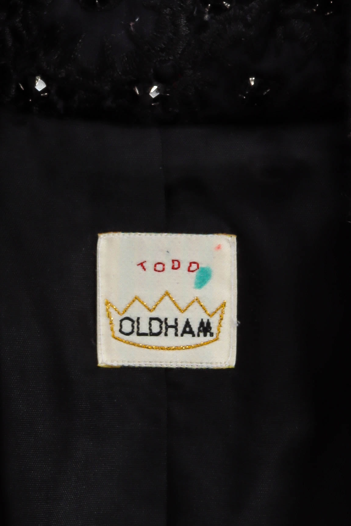 Vintage Todd Oldham Jeweled Crop Bolero Top tag @ Recess LA