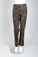 Recess Vintage Todd Oldham Leopard Print Jean On Mannequin