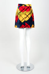Vintage Todd Oldham Velour Mini Skirt Back at Recess