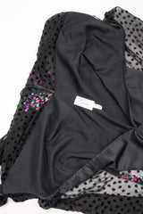 Recess Los Angeles Vintage Travilla One-Shoulder Velvet Burnout Dress