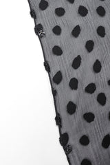 Recess Los Angeles Vintage Travilla One-Shoulder Velvet Burnout Dress