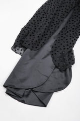 Recess Los Angeles Vintage Travilla One-Shoulder Velvet Burnout Dress