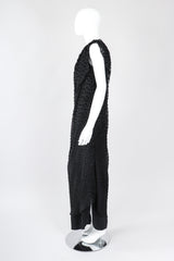 Recess Los Angeles Vintage Travilla One-Shoulder Velvet Burnout Dress