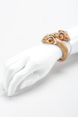 Recess Los Angeles Vintage Trifari Aries Ram Head Cuff Bracelet
