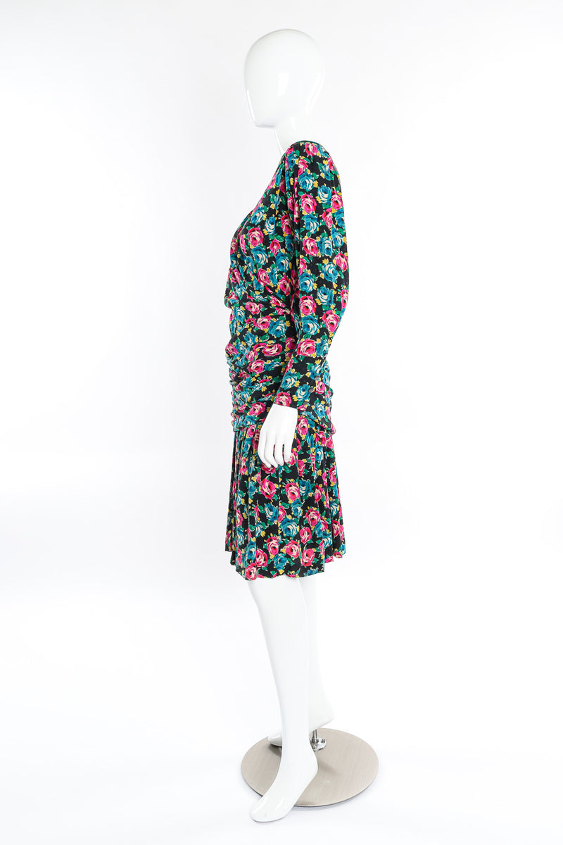 Emanuele Ungaro rose print silk dress on mannequin @recessla