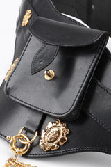 Recess Los Angeles Vintage Ugo Correani Leather Chain Holster Corset Belt