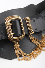 Recess Los Angeles Vintage Ugo Correani Leather Chain Holster Corset Belt