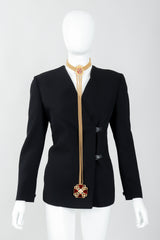 Vintage Ugo Correani Maltese Crest Lead Choker Chain Brooch on Mannequin at Recess