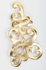 Vintage Ugo Correani Baroque Matte Swirl Brooch at Recess Los Angeles