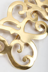 Vintage Ugo Correani Baroque Matte Swirl Brooch Detail at Recess Los Angeles