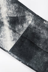 Recess Los Angeles Vintage Miura Ultimo Tie-Dye Suede Jacket Pants Set Metal Snap Buttons Grey