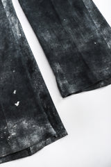 Recess Los Angeles Vintage Miura Ultimo Tie-Dye Suede Jacket Pants Set Metal Snap Buttons Grey