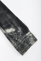 Recess Los Angeles Vintage Miura Ultimo Tie-Dye Suede Jacket Pants Set Metal Snap Buttons Grey