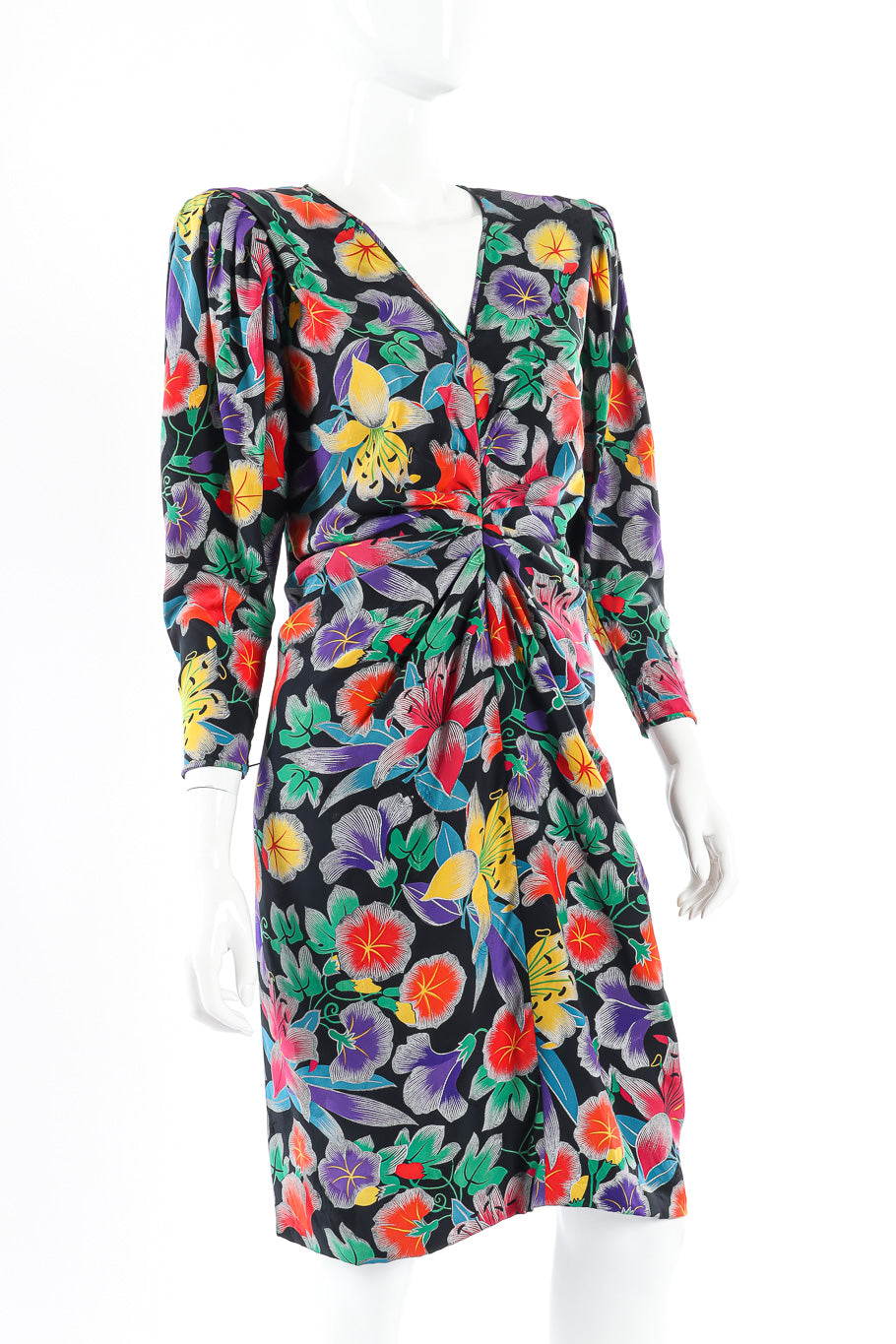 Parallèle Tropical Drape Dress on Mannequin @recessla