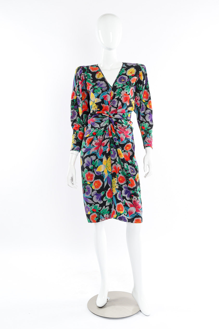Parallèle Tropical Drape Dress on Mannequin @recessla