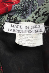 Recess Los Angeles Vintage Emanuel Ungaro Parallèle Draped Floral Lace Print Dress