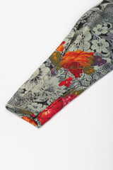 Recess Los Angeles Vintage Emanuel Ungaro Parallèle Draped Floral Lace Print Dress