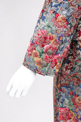 Recess Los Angeles Vintage Emanuel Ungaro Parallèle Metallic Floral Brocade Mandarin Jacket & Skirt Set