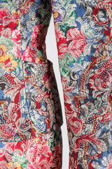 Recess Los Angeles Vintage Emanuel Ungaro Parallèle Metallic Floral Brocade Mandarin Jacket & Skirt Set