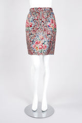 Recess Los Angeles Vintage Emanuel Ungaro Parallèle Metallic Floral Brocade Mandarin Jacket & Skirt Set