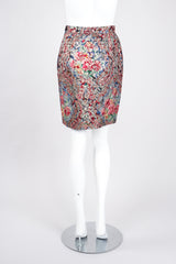 Recess Los Angeles Vintage Emanuel Ungaro Parallèle Metallic Floral Brocade Mandarin Jacket & Skirt Set